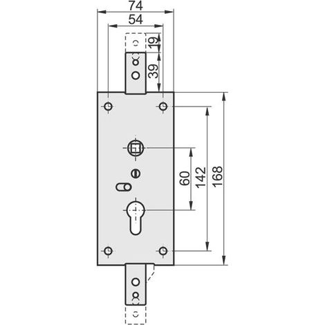 ZAMEK KASTEL-1 PIONOWY - MP ZN K-1 (1/2)