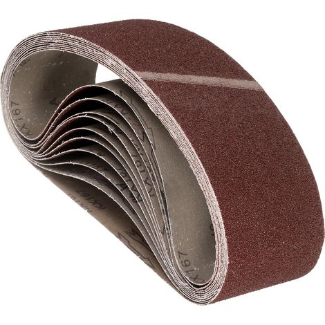 10 Pcs Bandes Abrasives 76mm x 610mm 36 Grits Pour Ponceuse À Bande (1/5)
