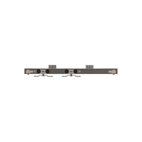 KIT PER PORTE SCORREVOLI CON BINARIO IN ALLUMINIO- - cm.155 porte cm.71-90 portata Kg.80 - OMGE