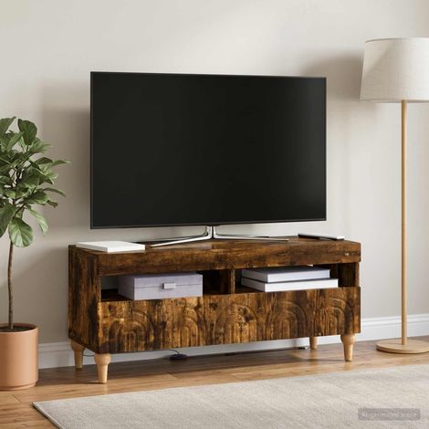 Mobile TV LED Rovere Fumo Legno ingegnerizzato vidaXL (1/5)