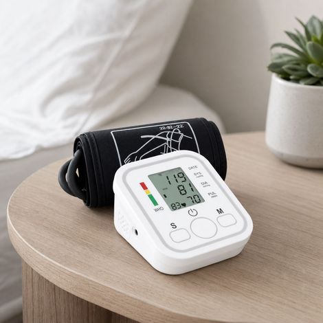 Electronic upper arm blood pressure monitor ±3mmHg Cuff 22-36cm LCD Home use (1/5)