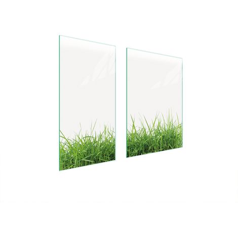 Plaque de protection en verre 75x52 blanche (1/5)