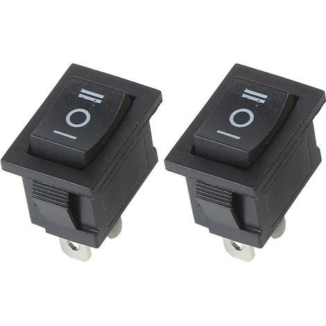 Interrupteur à bascule On-off-on 3 bornes 10 A 125 VAC Noir Lot de 5 (1/4)