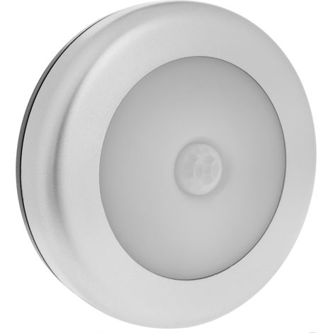 Éclairage rond à LED avec détecteur de mouvement – Lumière à induction pour armoires – Activation automatique – Fixation adhésive fournie – Bematik (1/5)