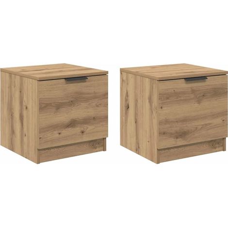 Armoire de lit avec tiroirs pratique style rustique 40 x 39 x 40 cm en bois d'ingénierie chêne artisanal