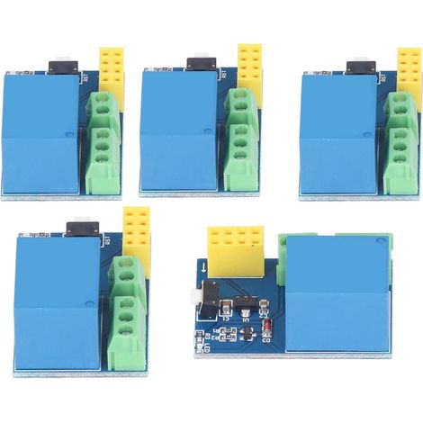 5-teiliges WLAN-Relaismodul, intelligente Relaisplatine mit angeschlossener Steckdose, steuerbar über mobile App für DIY-Projekte (1/5)