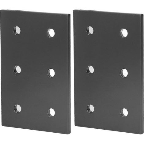 Stück Verbindungsplatte 6 Löcher Aluminiumlegierung Rostbeständige Flache Verbindungsplatte für Maschinen