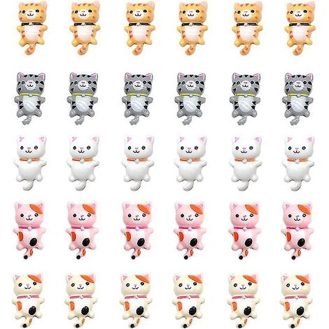 50 breloques chat en résine