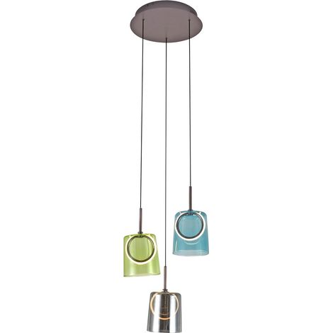 Lampe suspendue Zula Ronde à 3 lumières - 2543-70 (1/5)
