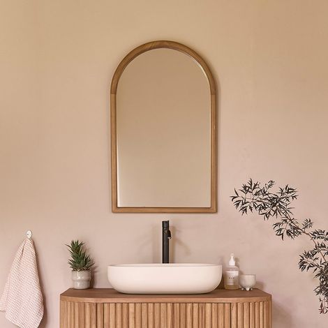 Miroir en teck massif 80x50 cm (1/5)
