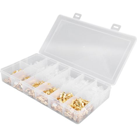 450-teiliger elektrischer Steckverbinder, Crimp-Stecker und -Buchsen, Gabelenden, Schnellbatterieanschluss, Kabelsatz. (1/5)