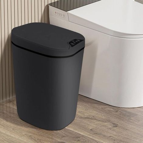 Automatischer 10-Liter-Abfalleimer mit Bewegungsmelder und Deckel, ideal für Schlafzimmer, Wohnzimmer, Badezimmer, Küche oder Büro. (1/5)