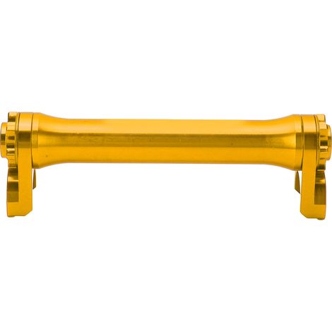 Barre télescopique en alliage d'aluminium pour roue avant de Brompton 3sixty vélo pliant, extension facile, longueur de rétractation 124mm, couleur or (1/5)