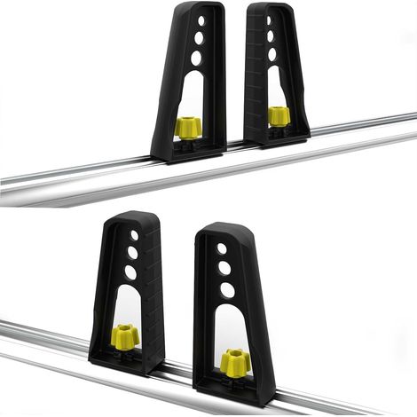 Roof Bar Ladder Rack - Set of 4 Adjustable Load Stops for Secure Transport, Compatible with All T-Track Roof Rack Cross Bars (1/5)