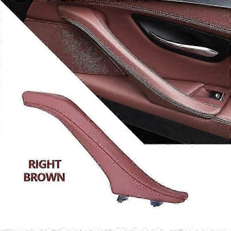 Türgriff innen aus echtem Leder als Ersatz für BMW 5er F10 F11 F18 - 6 Farben (RECHTS BRAUN)