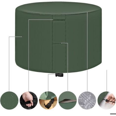 Housse table jardin verte 142x68 cm – imperméable (1/5)