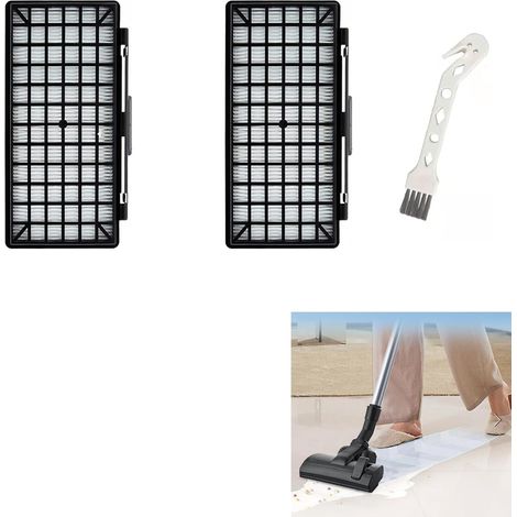2 Stück filter Motorschutzfilter für Siemens Staubsauger, Ersatzfilter Zubehör für Siemens Bodenstaubsauger(Mit 1 Bürste) (1/5)