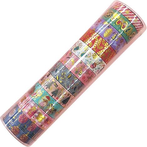 Ensemble de 11 rouleaux de rubans adhésifs décoratifs Washi Tapes, sur le thème de Noël (1/5)