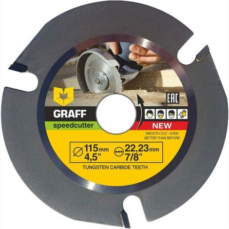 Kaelt - Lame de coupe pour meuleuse d'angle à disque diamanté universel en une pièce Lame spéciale pour coupe de lame de meulage Plateau à thé en racine d'arbre et autres bois durs en bois sec - 115 m (1/5)