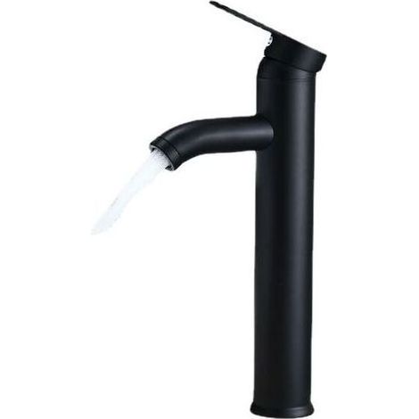 pair Robinet de Salle de Bain Noir - Haute Qualité, Eau Froide et Chaude - Adapté pour un Diamètre Intérieur de 32 mm à 42 mm (1/5)