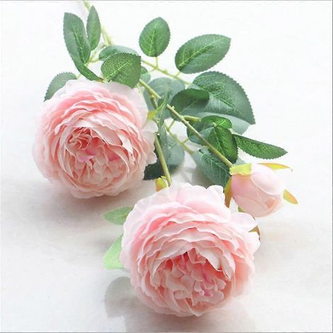 Bouquet de 3 pivoines artificielles pour la décoration de la maison, du jardin, du salon et des fêtes de mariage. Fleurs artificielles XYZrose (1/5)