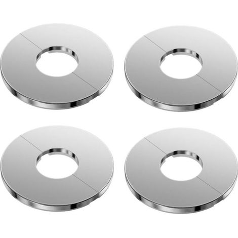 4 PièCes ChroméEs Rosace Ouvrante Robinetterie, 27 Mm Inner Diameter, Rosace Robinet, Rosace Mitigeur Douche, Rosace Radiateur (1/5)