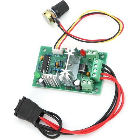 Module de contrôle de vitesse moteur DC PWM, variateur réglable avec inverseur sens horaire/antihoraire, pilote pour 10V/12V/24V/36V, régulateur de puissance (1/5)