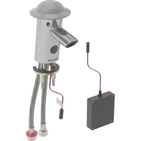 Robinetterie lavabo Geberit Bambini avec mitigeur alimentation piles chromé - GEBERIT 116.208.21.5 (1/2)