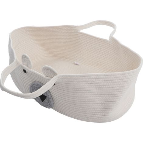 Berceau de couchage pour bébé, motif ours mignon, en corde de coton tressée, type 2 (1/5)