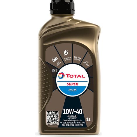 OLIO LUBRIFICANTE TOTAL SUPER PLUS 10W40 1 L Q.TA 12