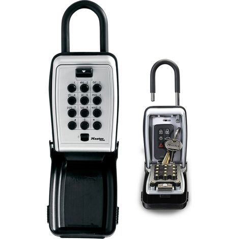 MASTER LOCK Schlüsseltresor mit Bügelhalterung [Medium] [Wetterfest] [Bügel] [Druckknopf] - 5422EURD - Schlüsselsafe (1/5)