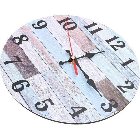 Geräuschlose runde Wanduhr im Industriestil, Retro-Wohndekoration, Bürouhr Typ 1 (1/5)