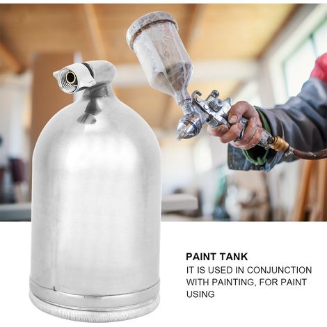 Réservoir de peinture en alliage d'aluminium pour pistolet à peinture pneumatique W-71 400 ml gravité (1/5)