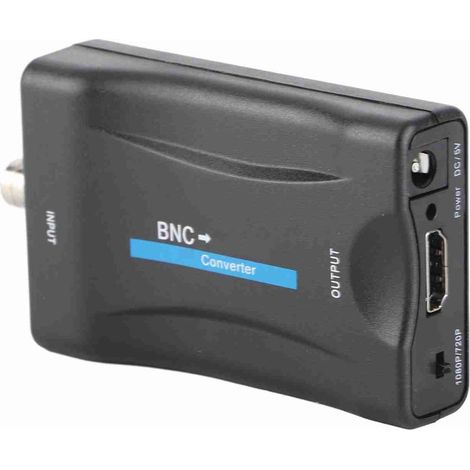 Adapter video, 1080p / 720p Low consumption energy BNC to HDMI Converter, processing DCDI durable for the joueurs high definition DVD Machine DVD USB 5V DC (1/5)