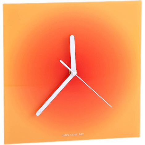 Horloge Murale Moderne Style Acryle Poli Couleurs Vives Petit Modèle pour Chambre Bureau Café (1/5)