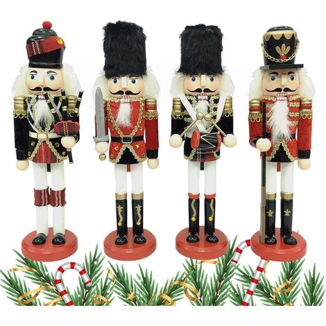 Décorations de Noël Casse-noisette, soldat Casse-noisette, décoration de vacances  Décorations de Noël en bois pour cuisine, table, chambre à coucher, salon, bureau, dortoir, cheminée, patio (1/5)