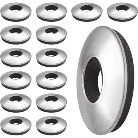 Rondelles d'étanchéité EPDM en Acier Inoxydable M4.2 x 12 mm, 15 Pièces Rondelle Neoprene, Rondelles Metal avec Joint Caoutchouc, Rondelle pour Tole Ondulée pour vis Autotaraudeuses (1/4)