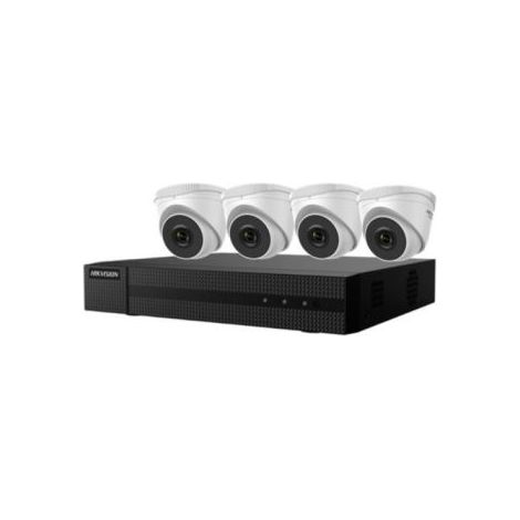 Hikvision Kit Videosorveglianza Professionale Dome 4 Mpx 4 Canali Ip Poe 4k Full Hd Cloud 500 gb Hard Disk (1/3)