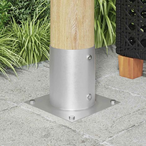 vidaXL Ancre ronde au sol 12 pcs Argenté 18 x 18 x 15 cm métal