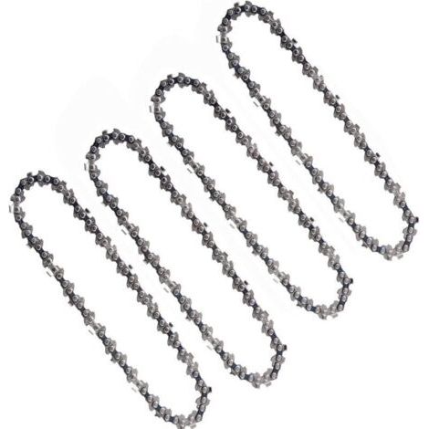 4 pezzi di catene per motosega da 6 pollici (1/4 di pollice) compatibili con mini motoseghe elettriche a batteria, 6 pollici, 37 maglie di trasmissione, 15 cm