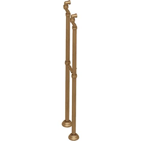 2 colonnettes sur pied 900 mm f1/2" - m3/4" vieux bronze mat - CRISTINA ONDYNA CH16293
