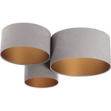 Plafonnier trio 080-014 - Gris, or