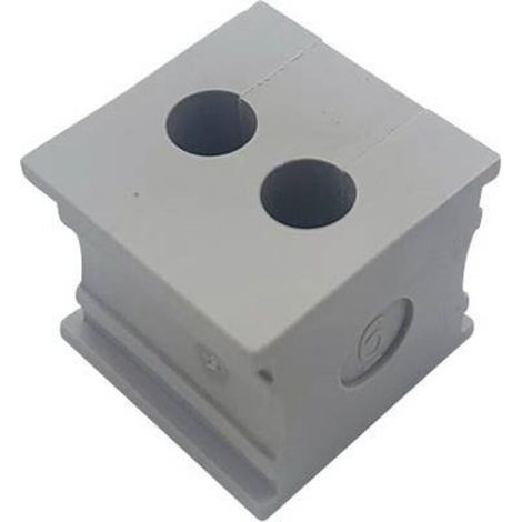 TRU COMPONENTS ELT 2/6 Passe-câbles fendu Ø max. des bornes 6 mm Elastomère gris 1 pc(s) S652572 (1/3)