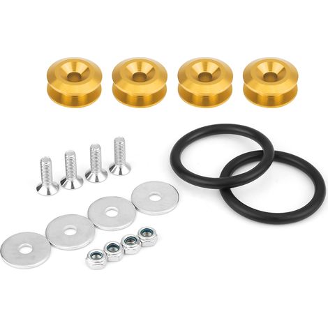 Lot Vis Rapid M8 Boulons Rondelles pour Coffre Capot Pare-chocs Avant Arrière Fixations Universelles Doré (1/5)