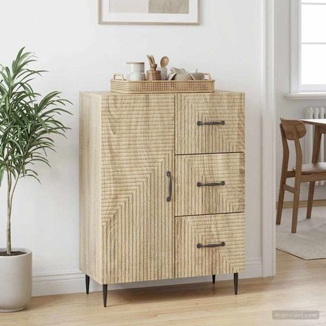 Aparador Roble Sonoma 66 x 34,5 x 89,5 cm Madera de Ingeniería (1/4)