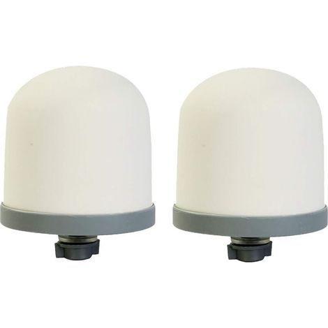 Confezione da 2 filtri ceramici di ricambio per impianti idrici, filtro ceramico bianco a forma di cupola (1/5)