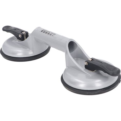 Ventouse professionnelle en alliage d'aluminium, fixation double ventouse, force de 100 kg, pour carrelage et vitrage (1/5)