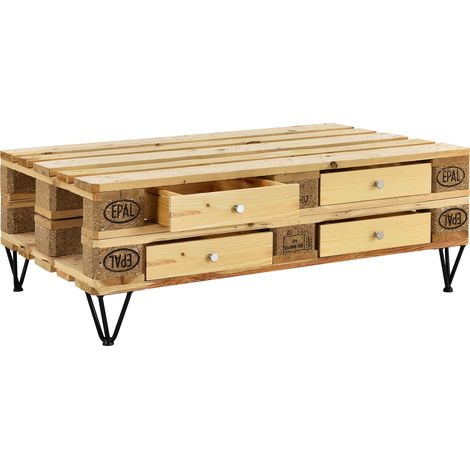 Schublade für Europaletten-Möbeln DIY Holz [en.casa]