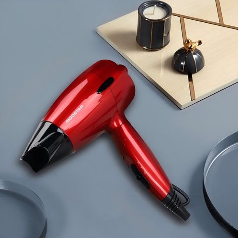 Sèche-Cheveux de Voyage Aigostar 1500W, Pliable et Portable, Air Chaud et Froid, Compact et Léger, Idéal pour Déplacements et Vacances, Séchage Rapide (1/3)
