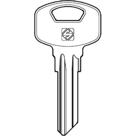 Chiave piatta yale ya89 silca acciaio nichelato (10 pezzi) Silca